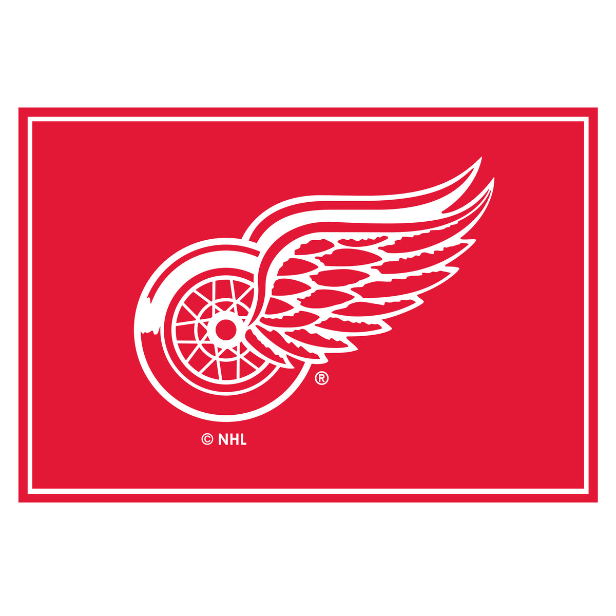 Detroit Red Wings Spirit Rug - Officially Licensed NHL Area Rug