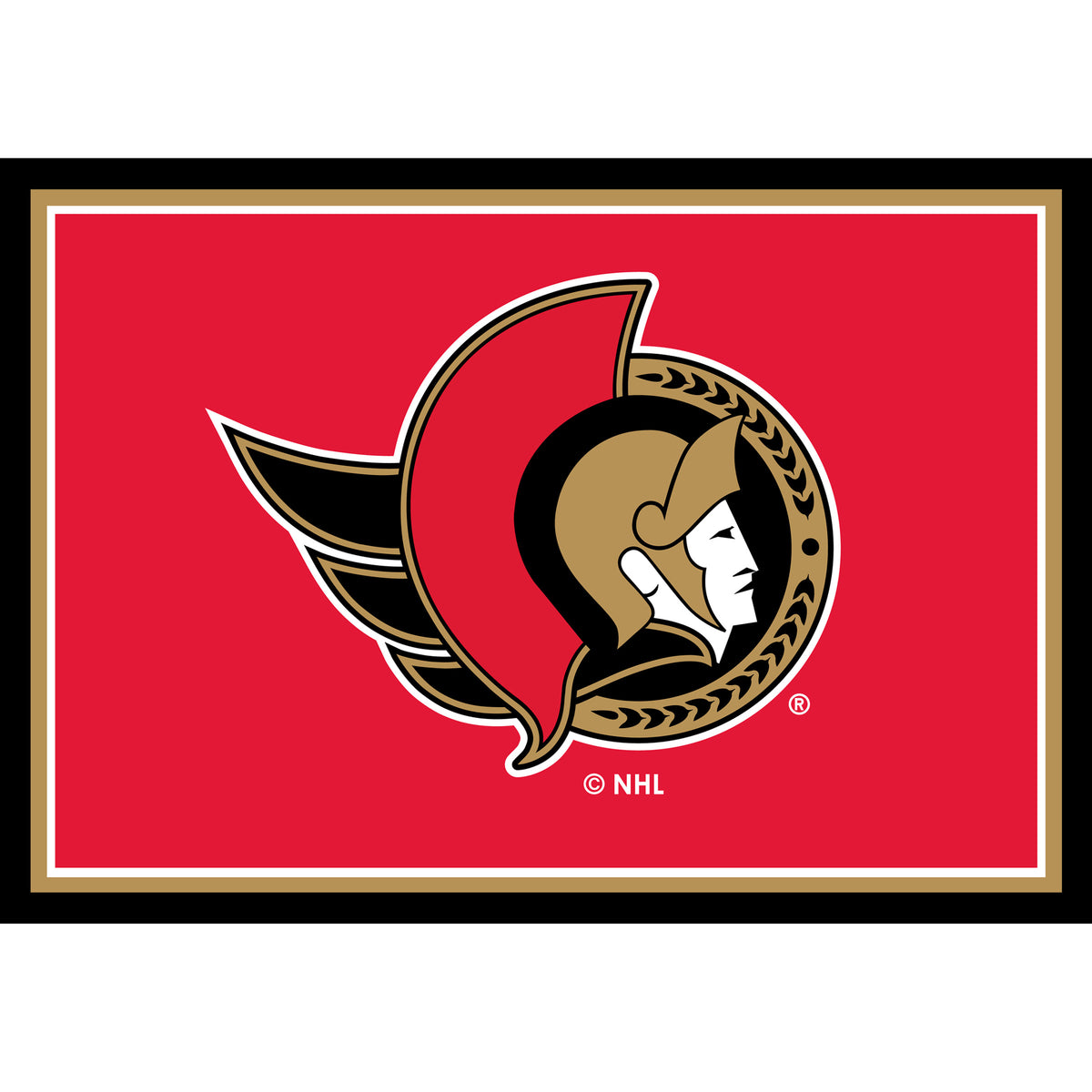 Ottawa Senators Spirit Rug - Officially Licensed NHL Area Rug
