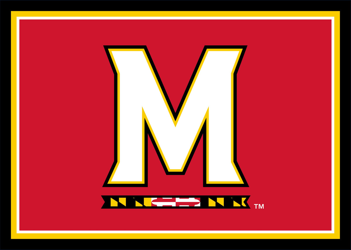 Maryland Terrapins Spirit Rug - Officially Licensed NCAA Area Rug