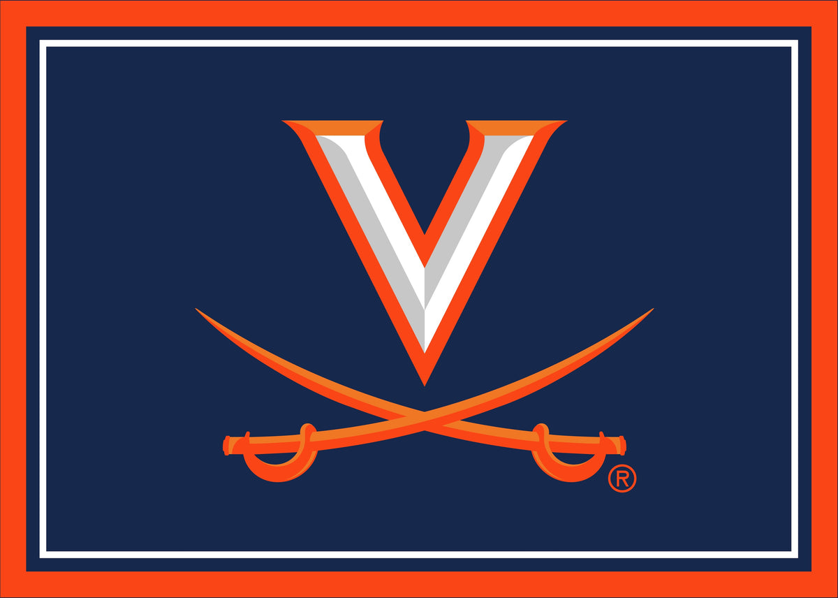 Virginia Cavaliers Spirit Rug - Officially Licensed NCAA Area Rug