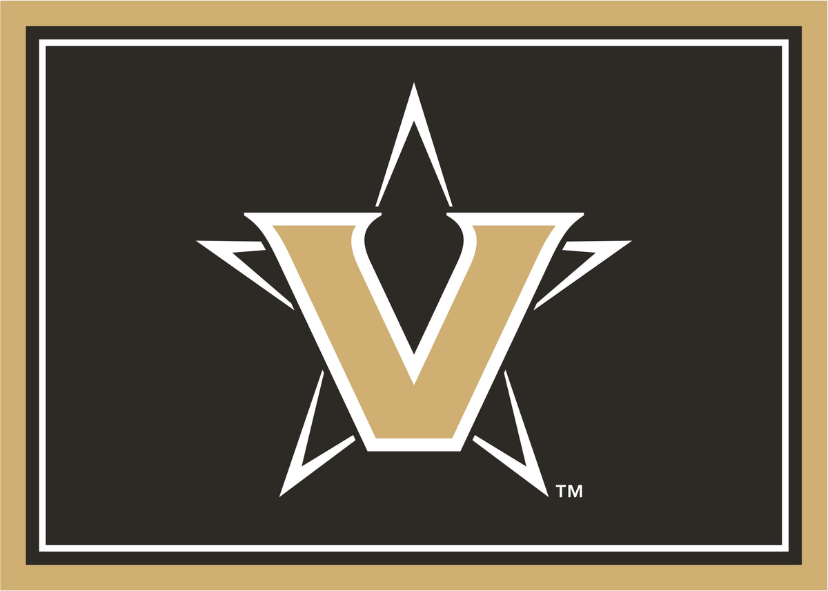 Vanderbilt Commodores Spirit Rug - Officially Licensed NCAA Area Rug