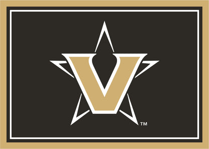 Vanderbilt Commodores Spirit Rug - Officially Licensed NCAA Area Rug