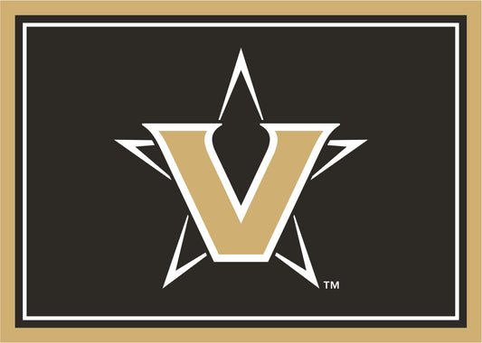 Vanderbilt Commodores Spirit Rug - Officially Licensed NCAA Area Rug