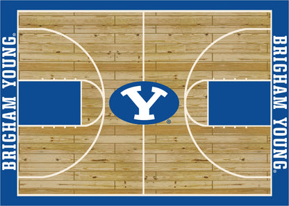 BYU Cougars Courtside Rug - Officially Licensed NCAA Area Rug