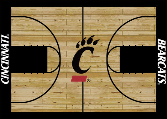 Cincinnati Bearcats Courtside Rug - Officially Licensed NCAA Area Rug