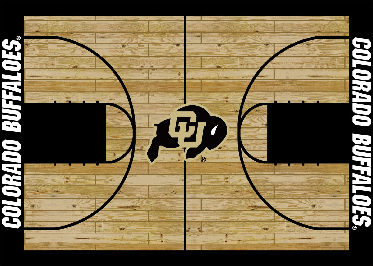 Colorado Buffaloes Courtside Rug - Officially Licensed NCAA Area Rug