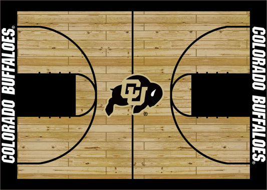Colorado Buffaloes Courtside Rug - Officially Licensed NCAA Area Rug