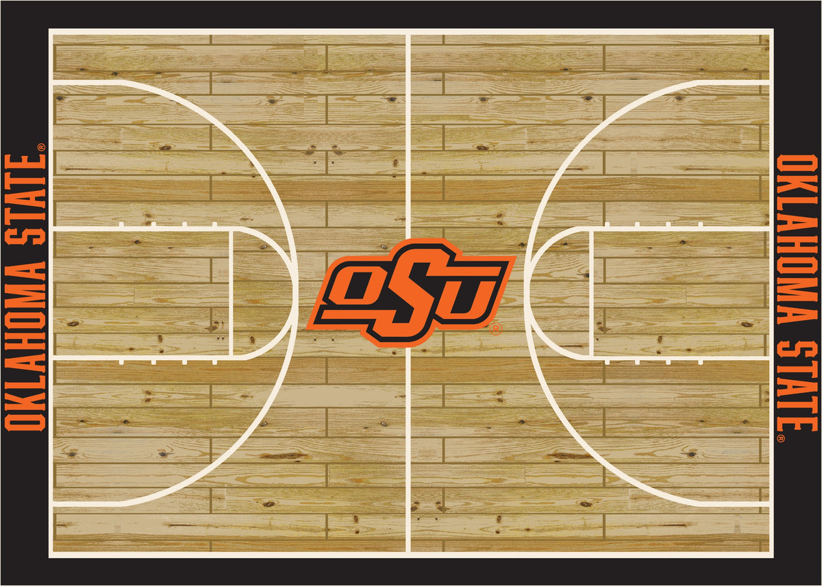 Oklahoma State Cowboys Courtside Rug - Officially Licensed NCAA Area Rug