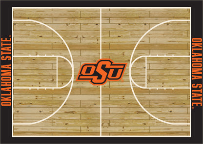 Oklahoma State Cowboys Courtside Rug - Officially Licensed NCAA Area Rug