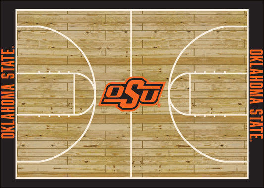 Oklahoma State Cowboys Courtside Rug - Officially Licensed NCAA Area Rug
