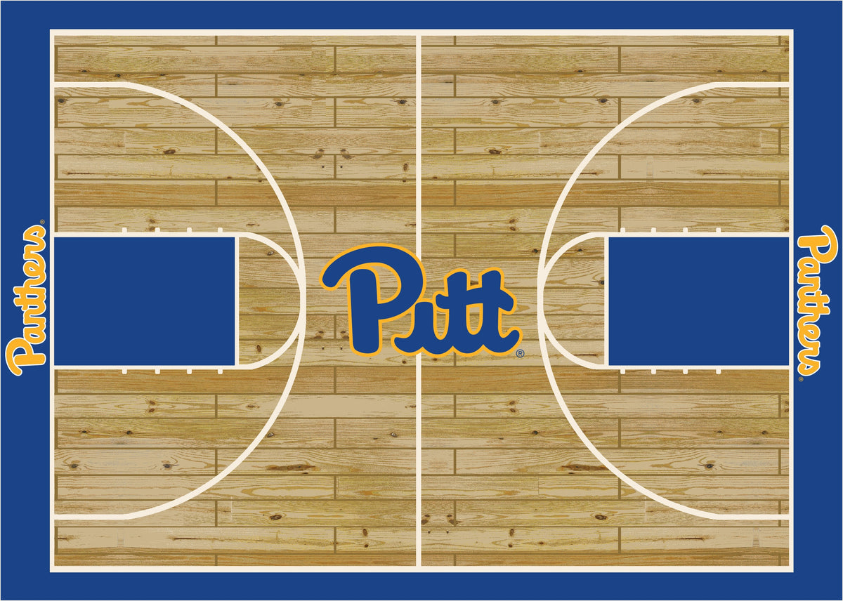 Pittsburgh Panthers Courtside Rug - Officially Licensed NCAA Area Rug