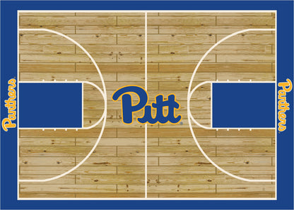 Pittsburgh Panthers Courtside Rug - Officially Licensed NCAA Area Rug