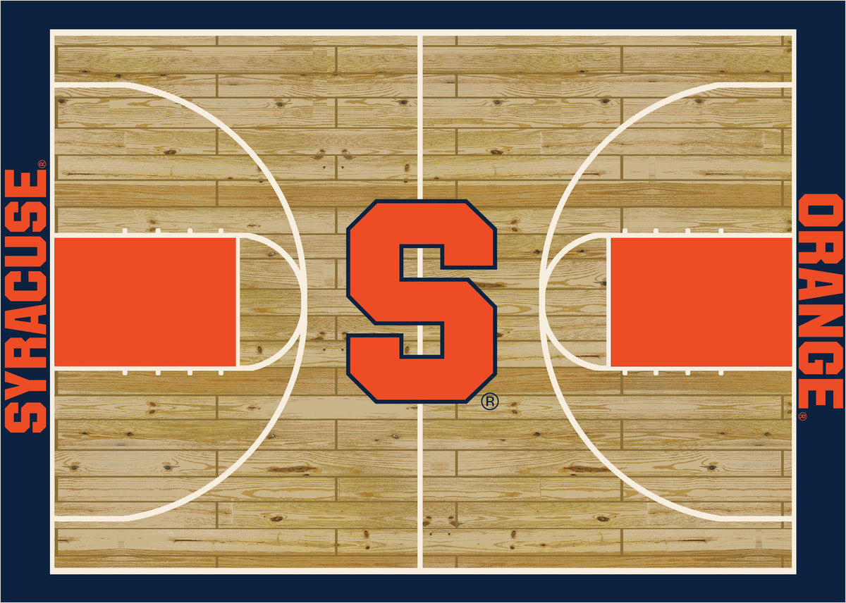 Syracuse Orange Courtside Rug - Officially Licensed NCAA Area Rug