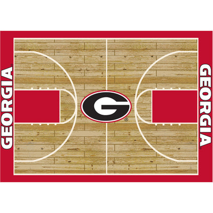 Georgia Bulldogs Courtside Rug - Officially Licensed NCAA Area Rug