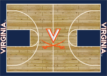 Virginia Cavaliers Courtside Rug - Officially Licensed NCAA Area Rug