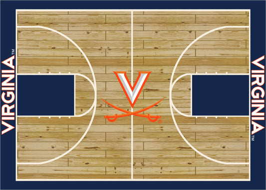 Virginia Cavaliers Courtside Rug - Officially Licensed NCAA Area Rug