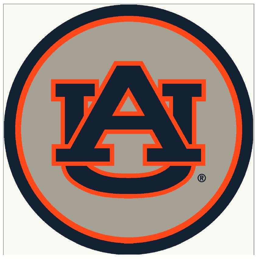 Auburn Tigers Round Spirit Rug - Officially Licensed NCAA Area Rug