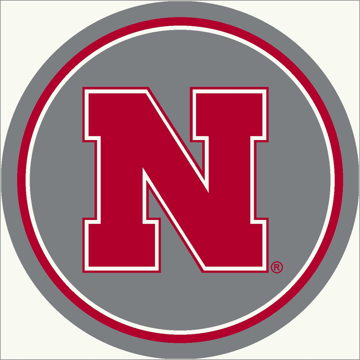 Nebraska Cornhuskers Round Spirit Rug - Officially Licensed NCAA Area Rug
