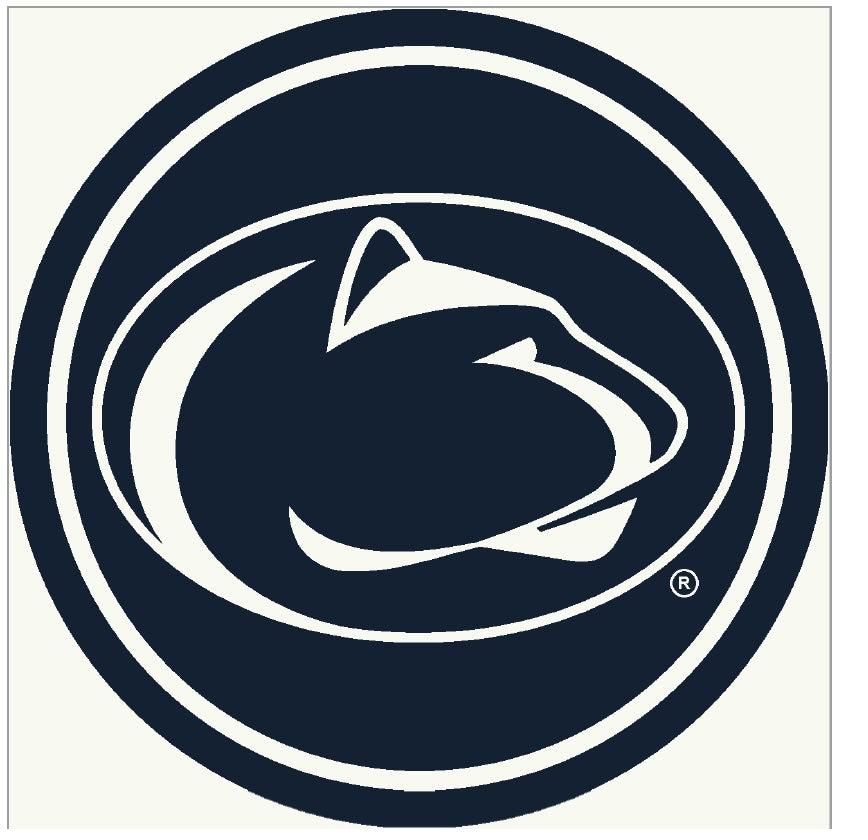 Penn State Nittany Lions Round Spirit Rug - Officially Licensed NCAA Area Rug