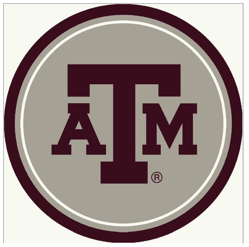 Texas A&M Aggies Round Spirit Rug - Officially Licensed NCAA Area Rug