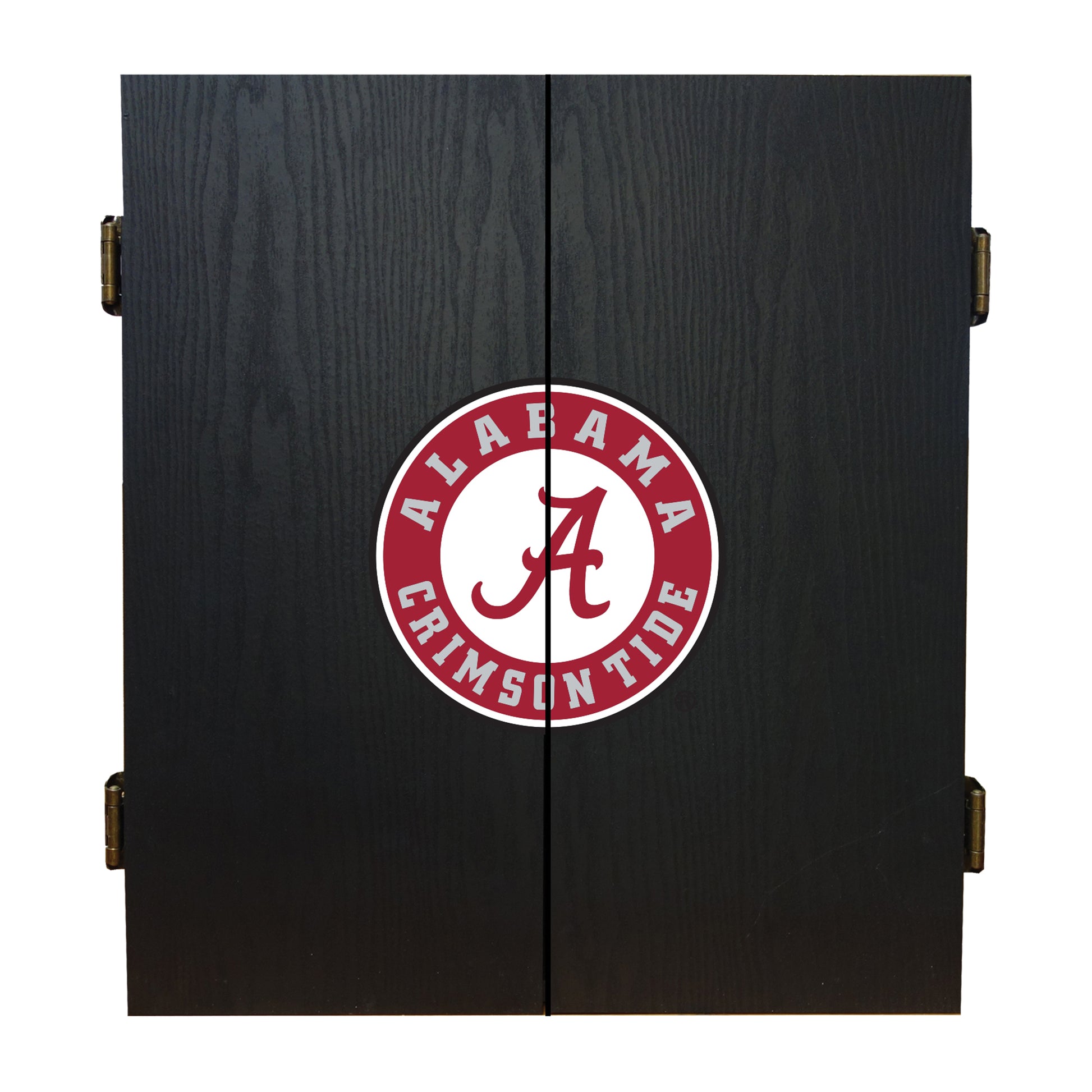 Alabama Crimson Tide Dartboard Cabinet Set - Officially Licensed NCAA Game Room