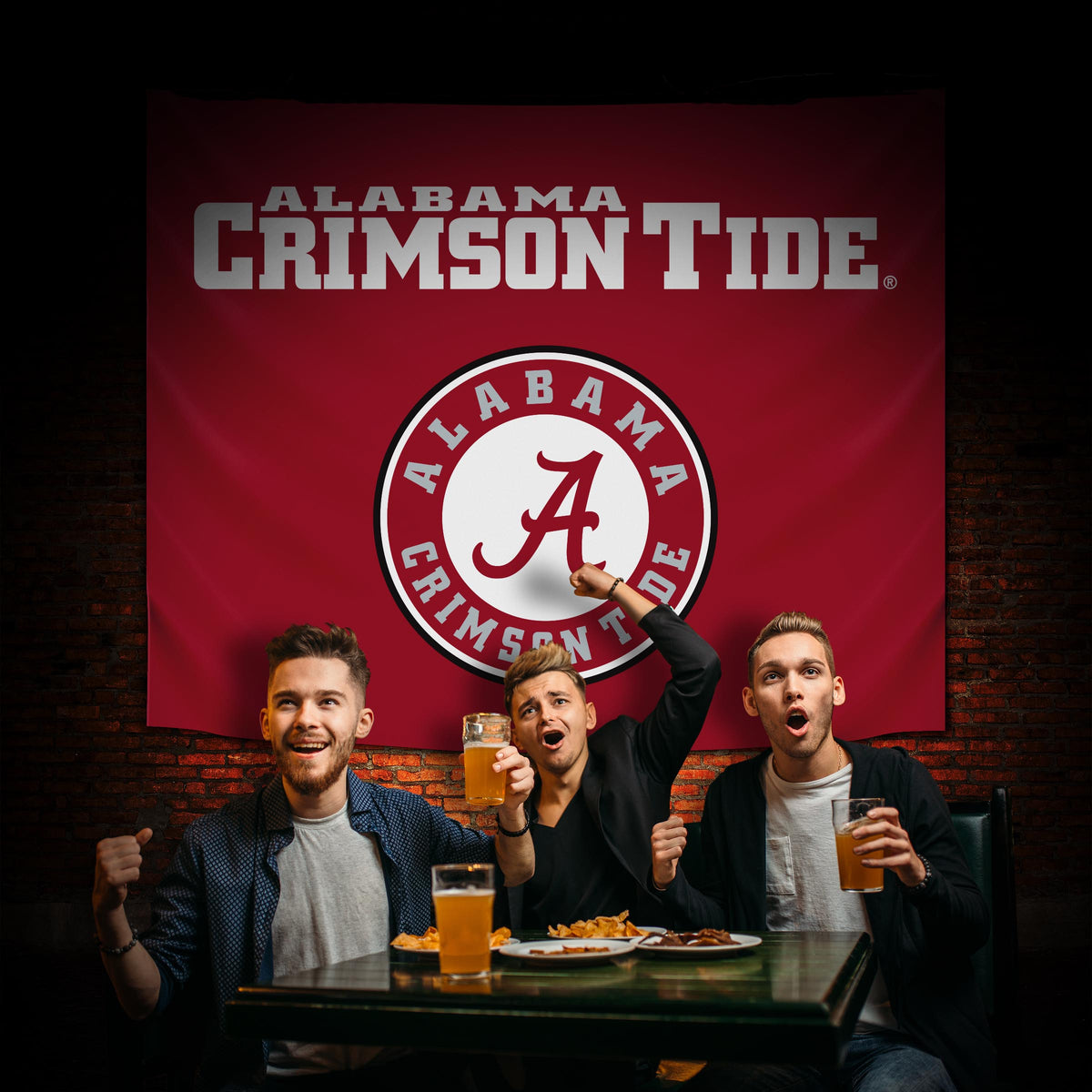 Alabama Crimson Tide Hanging wall tapestry Lifestyle image