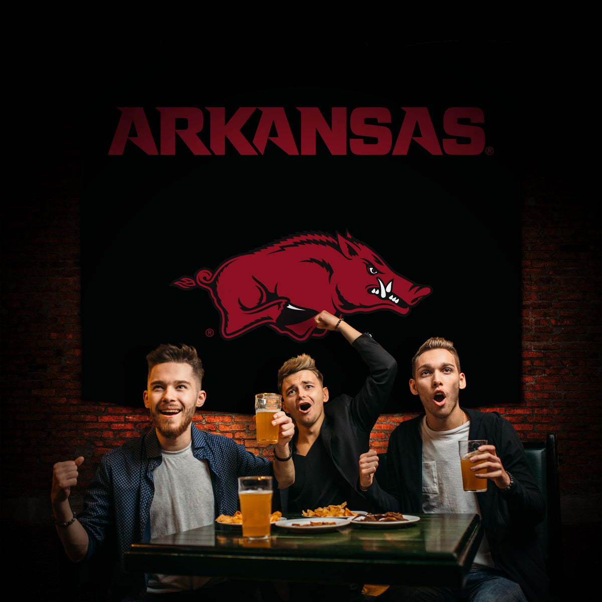 Arkansas Razorbacks Hanging wall tapestry Lifestyle image