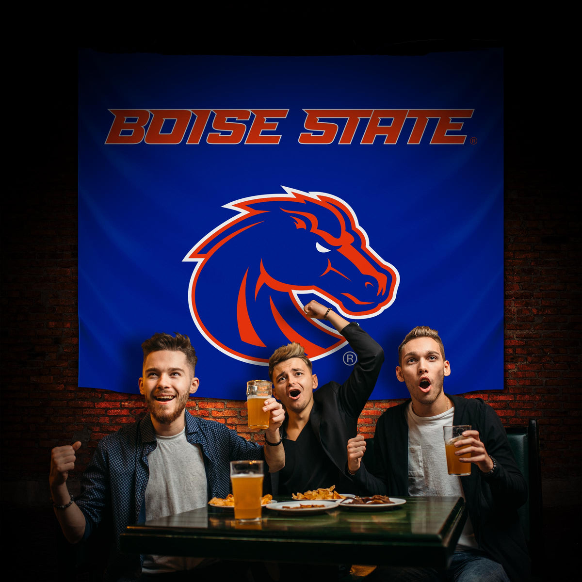 Boise State Broncos Hanging wall tapestry Lifestyle image