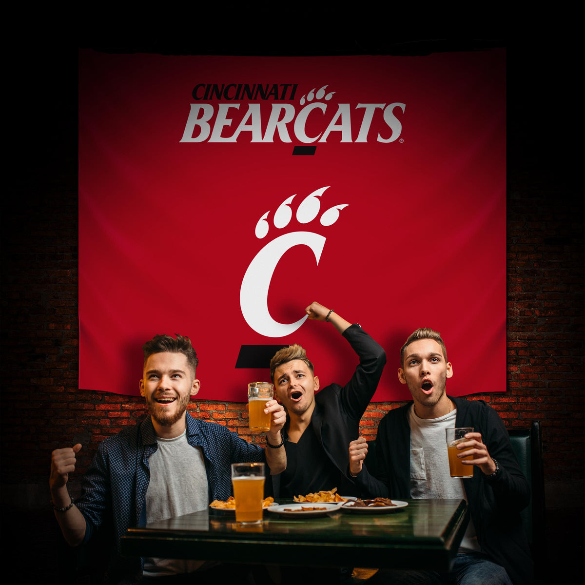 Cincinnati Bearcats Hanging wall tapestry Lifestyle image