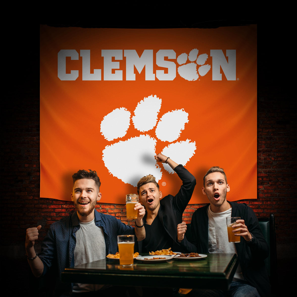 Clemson Tigers Hanging wall tapestry Lifestyle image