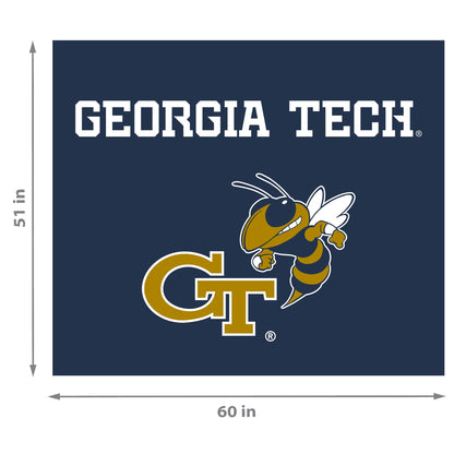 Georgia Tech Yellow Jackets NCAA Hanging wall tapestry Dimensions