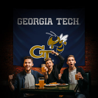 Georgia Tech Yellow Jackets Hanging wall tapestry Lifestyle image