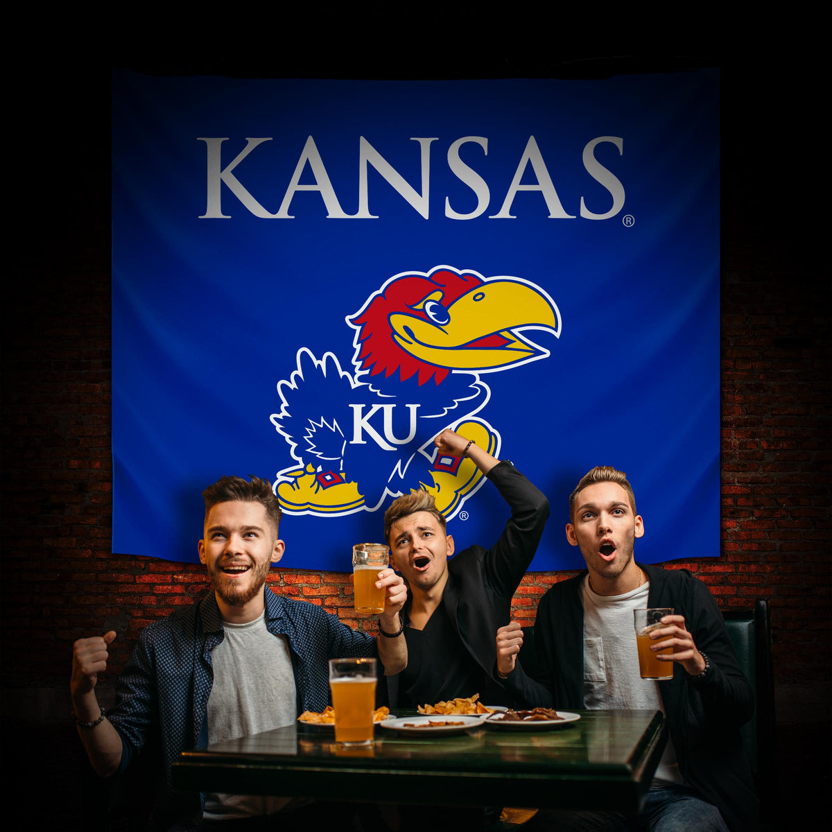 Kansas Jayhawks Hanging wall tapestry Lifestyle image