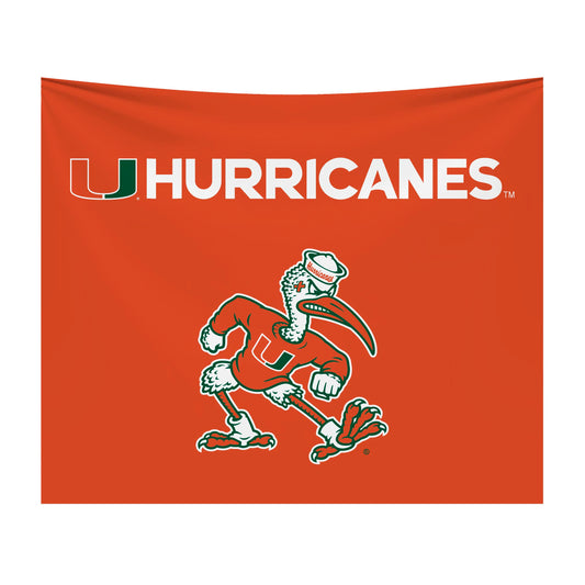 Miami Hurricanes NCAA Hanging wall tapestry