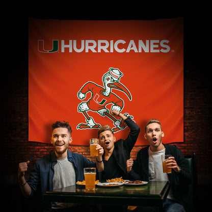 Miami Hurricanes Hanging wall tapestry Lifestyle image