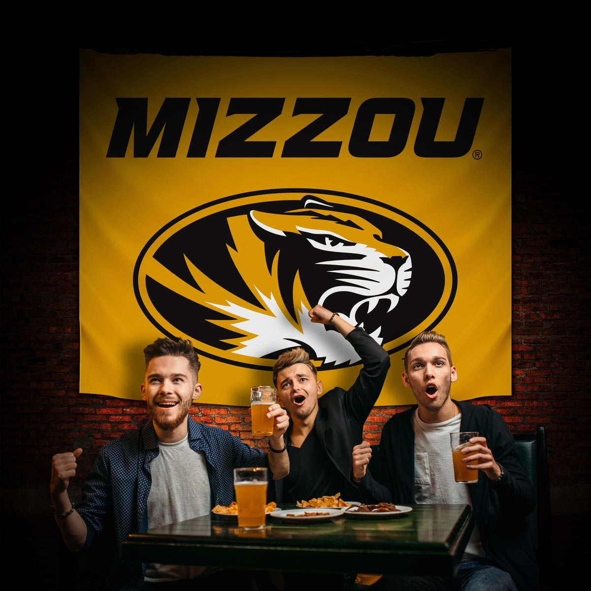 Missouri Tigers Hanging wall tapestry Lifestyle image