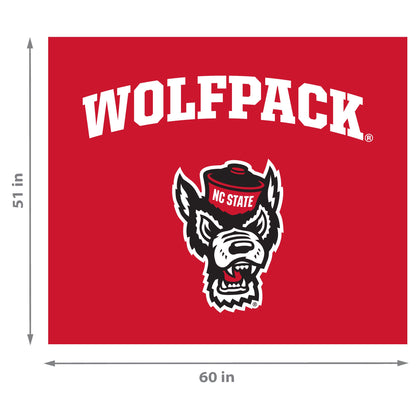 NC State Wolfpack NCAA Hanging wall tapestry Dimensions
