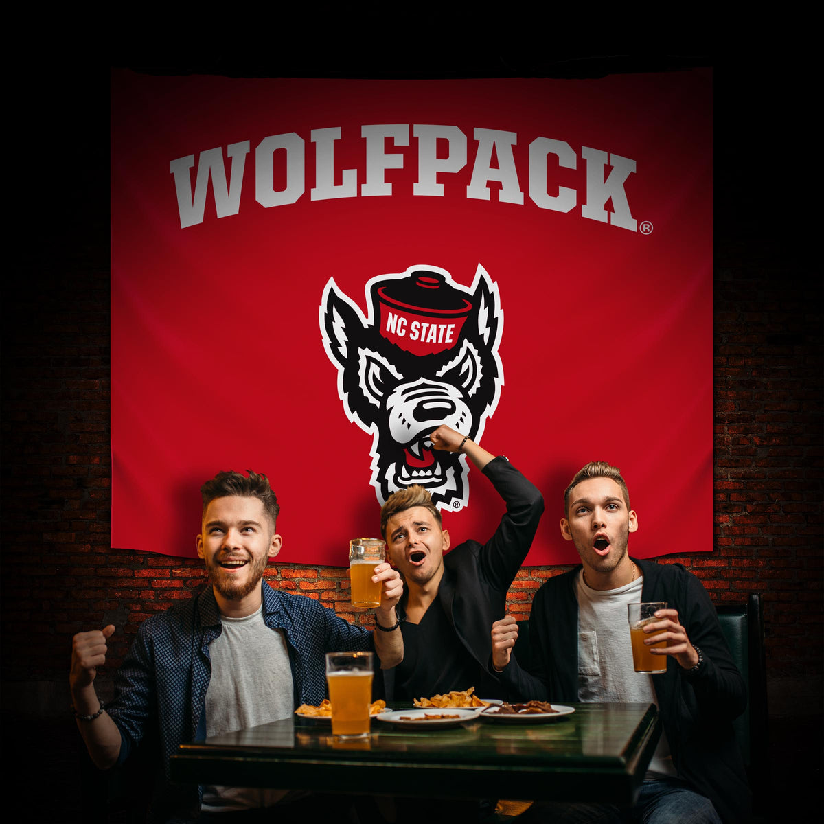 NC State Wolfpack Hanging wall tapestry Lifestyle image