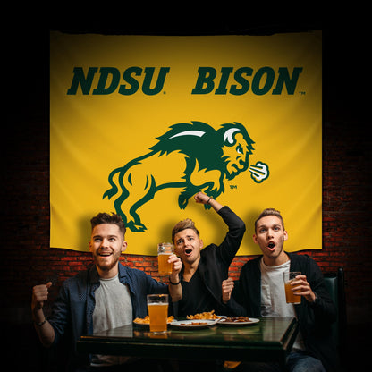 North Dakota State Bison Hanging wall tapestry Lifestyle image