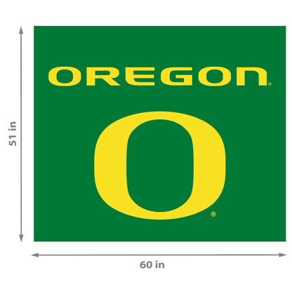 Oregon Ducks NCAA Hanging wall tapestry Dimensions