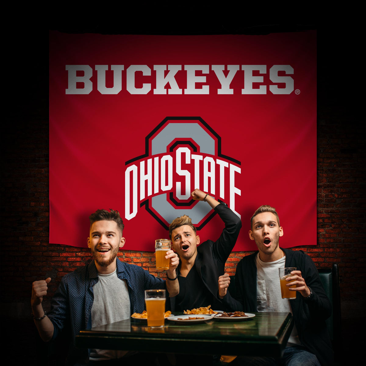 Ohio State Buckeyes Hanging wall tapestry Lifestyle image