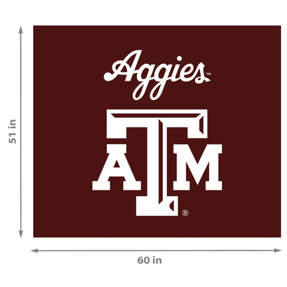 Texas A&M Aggies NCAA Hanging wall tapestry Dimensions