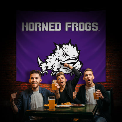 TCU Horned Frogs Hanging wall tapestry Lifestyle image