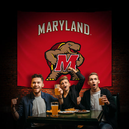 Maryland Terrapins Hanging wall tapestry Lifestyle image