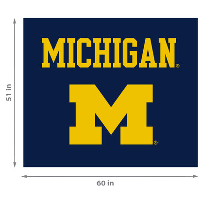 Michigan Wolverines NCAA Hanging wall tapestry Dimensions