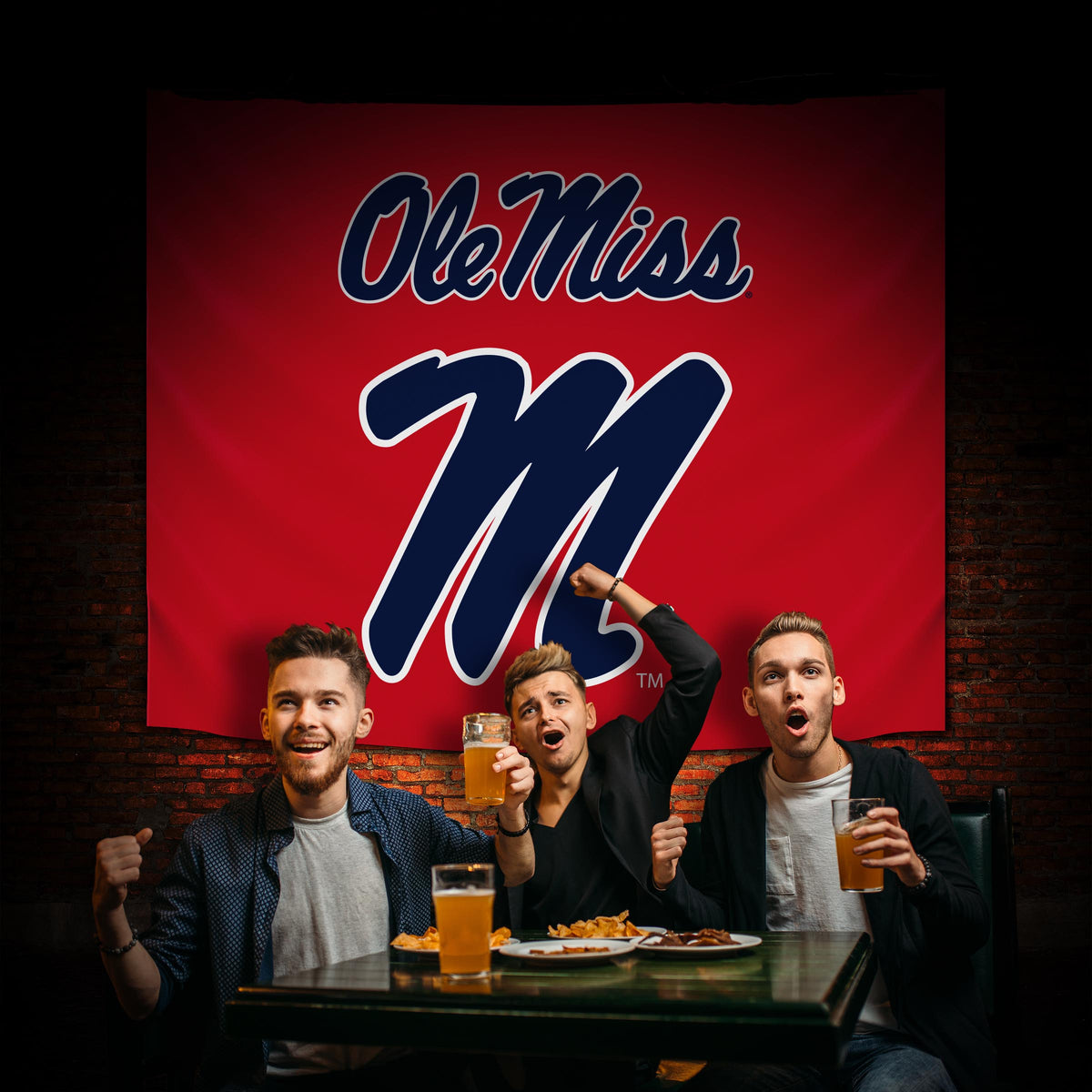 Mississippi Rebels Hanging wall tapestry Lifestyle image