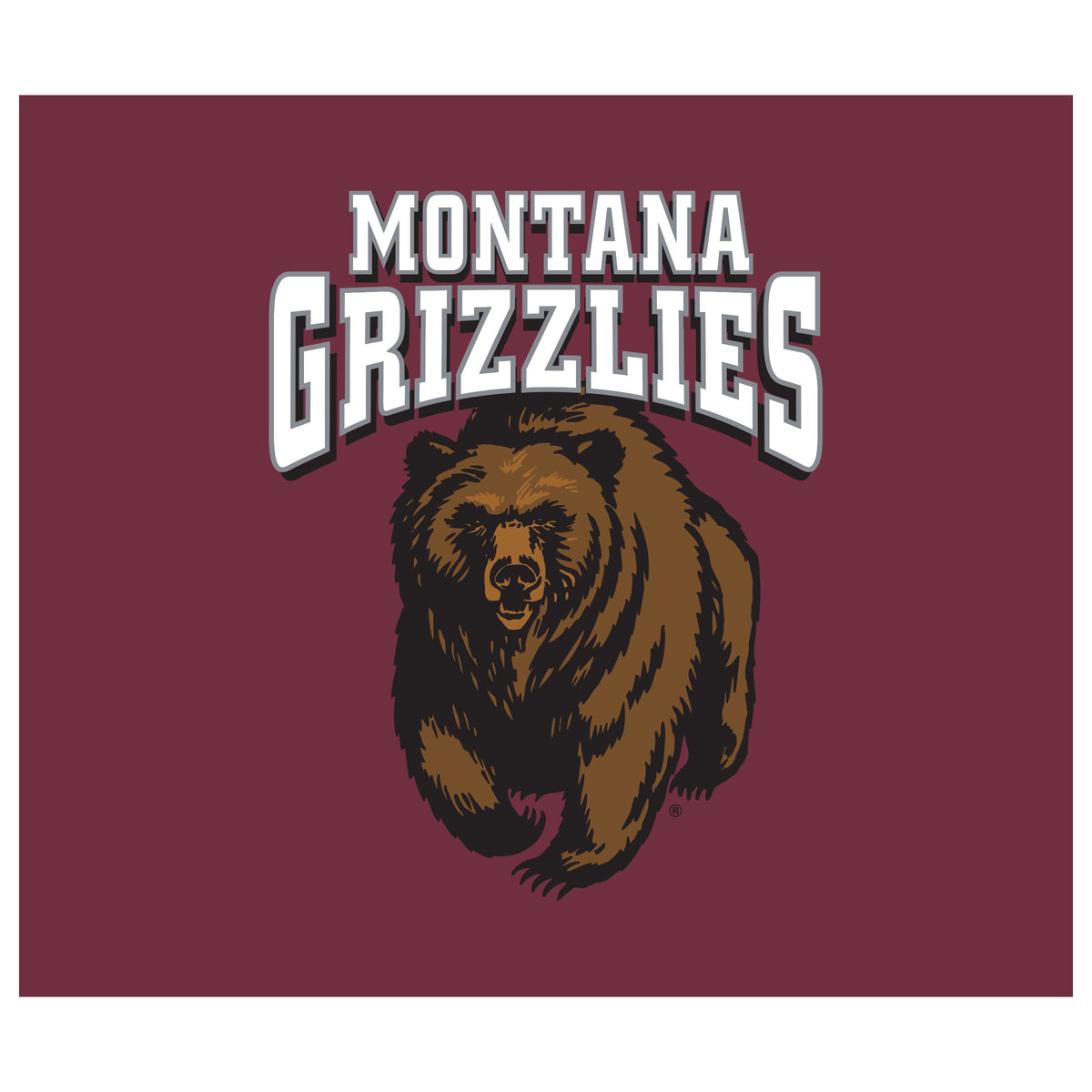 Montana Grizzlies NCAA Hanging wall tapestry flat artwork