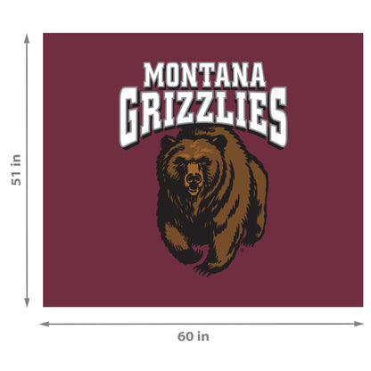 Montana Grizzlies NCAA Hanging wall tapestry Dimensions
