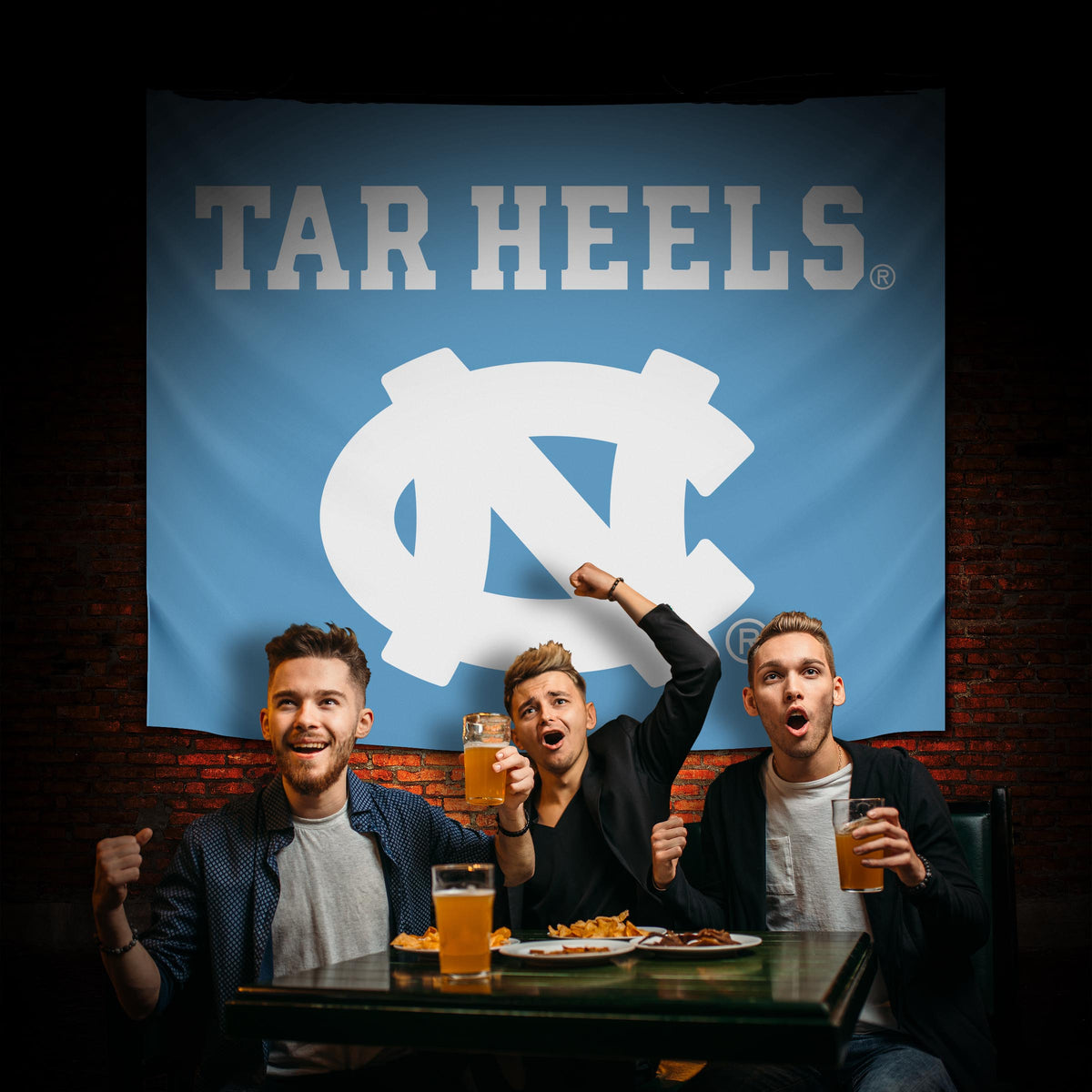 North Carolina Tar Heels Hanging wall tapestry Lifestyle image