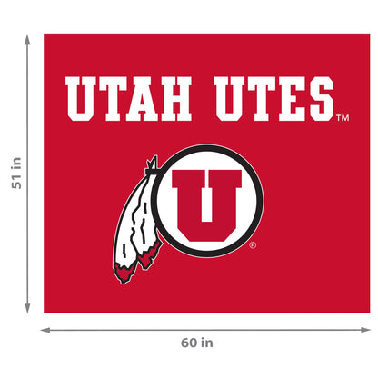 Utah Utes NCAA Hanging wall tapestry Dimensions